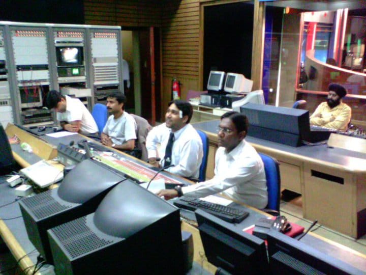 Romit PR Founder producing news show at Sahara India