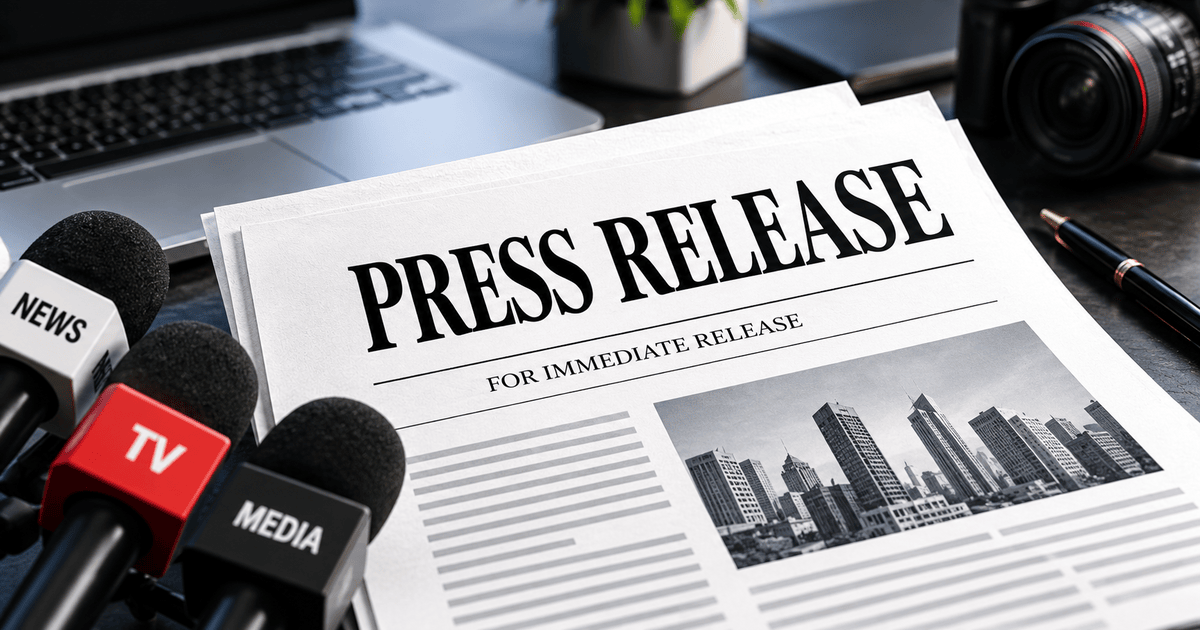 “Journalist reviewing a business press release at a newsroom desk”. Place it under “Why Most Press Releases Get Ignored”.